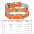 Personalized Custom Dog Collar - Orange / M