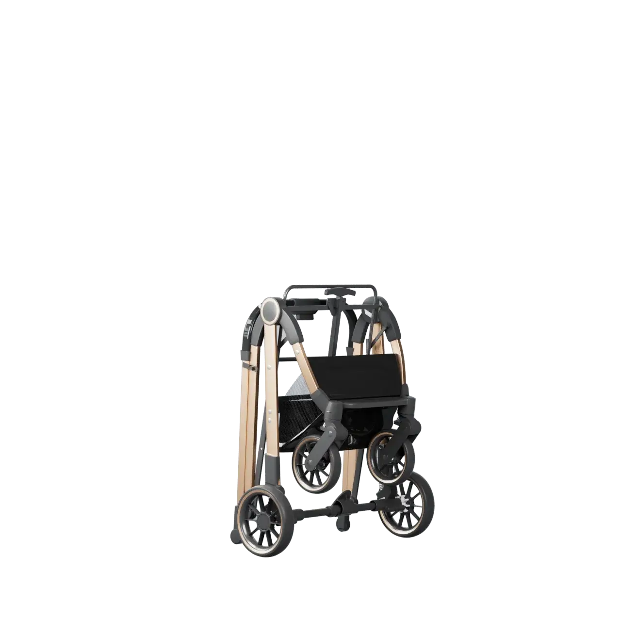 Pet 2-in-1 Portable Foldable Pet Strollers with Detachable Bag for Dogs Cats and Small Outdoor Pet Carts Basket Can Be