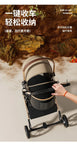 Pet 2-in-1 Portable Foldable Pet Strollers with Detachable Bag for Dogs Cats and Small Outdoor Pet Carts Basket Can Be