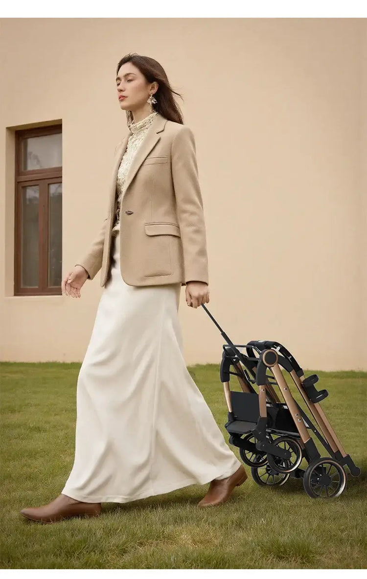 Pet 2-in-1 Portable Foldable Pet Strollers with Detachable Bag for Dogs Cats and Small Outdoor Pet Carts Basket Can Be