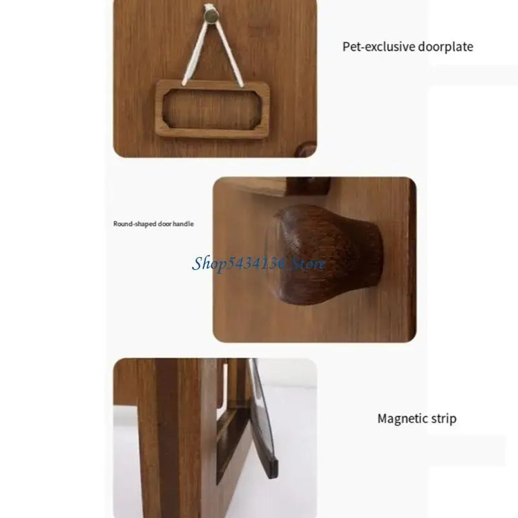 Pet Access Door for Apartment Villas and Commercial Use Providing Convenient Outdoor Exploration for Small Dog Cats - 1