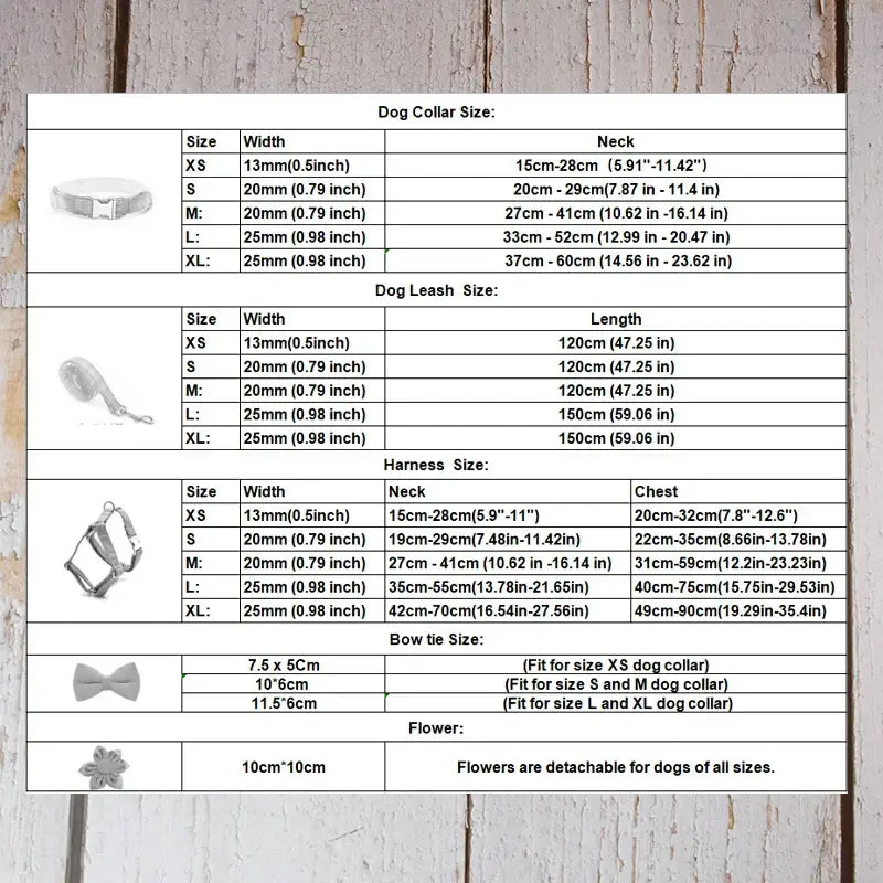 Pet Accessories Customized Designer Logo Luxury Silky Polyester Dog Collar Leashes Harness Bow Set Manufacturers