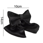 Pet Accessories Customized Designer Logo Luxury Silky Polyester Dog Collar Leashes Harness Bow Set Manufacturers