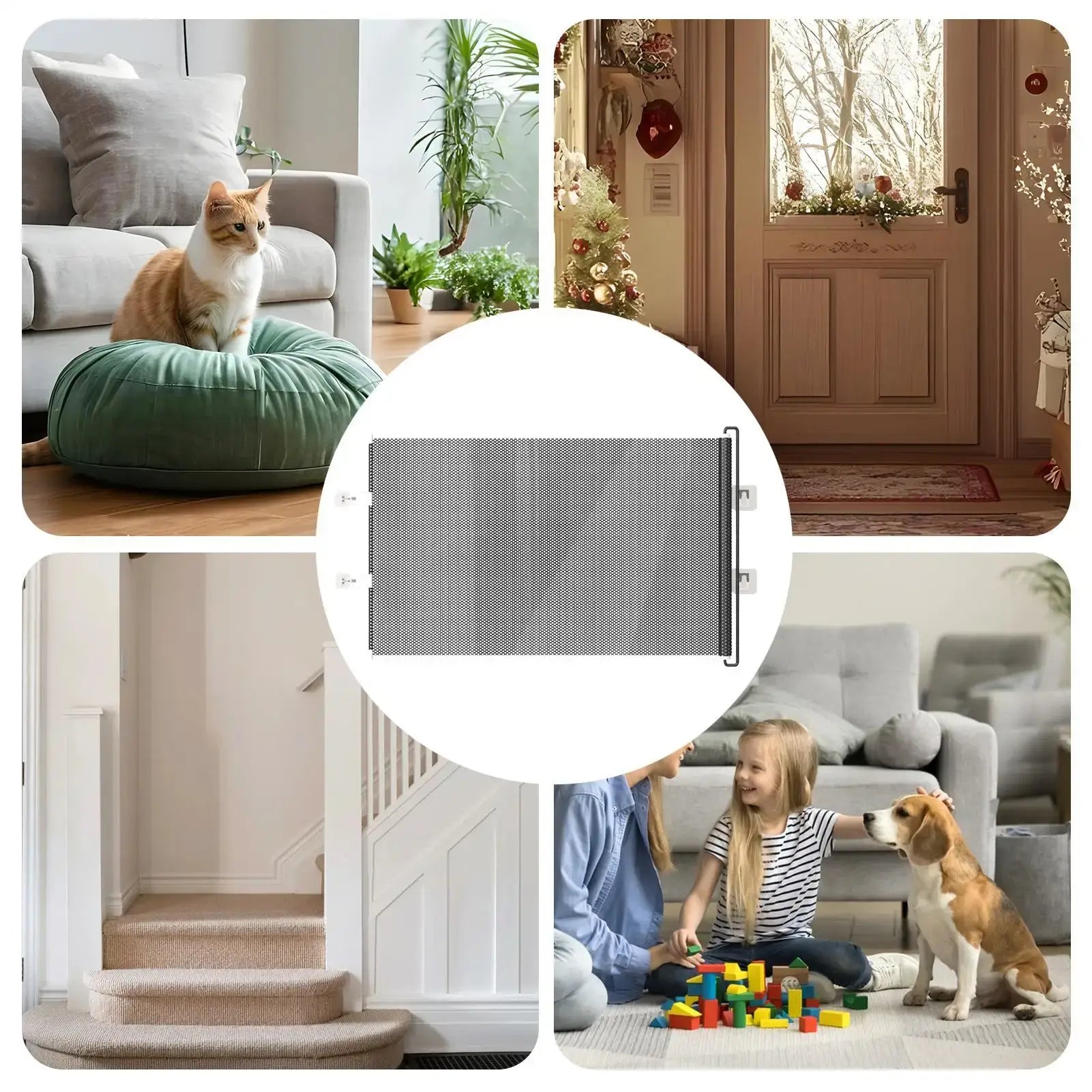 Pet Accessories Guard Retractable Pet Fence Safety Barrier Universal Pet Network Fence Folding Child Barrier Fences
