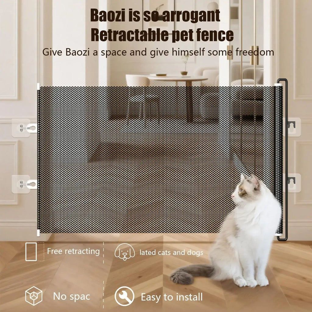 Pet Accessories Guard Retractable Pet Fence Safety Barrier Universal Pet Network Fence Folding Child Barrier Fences