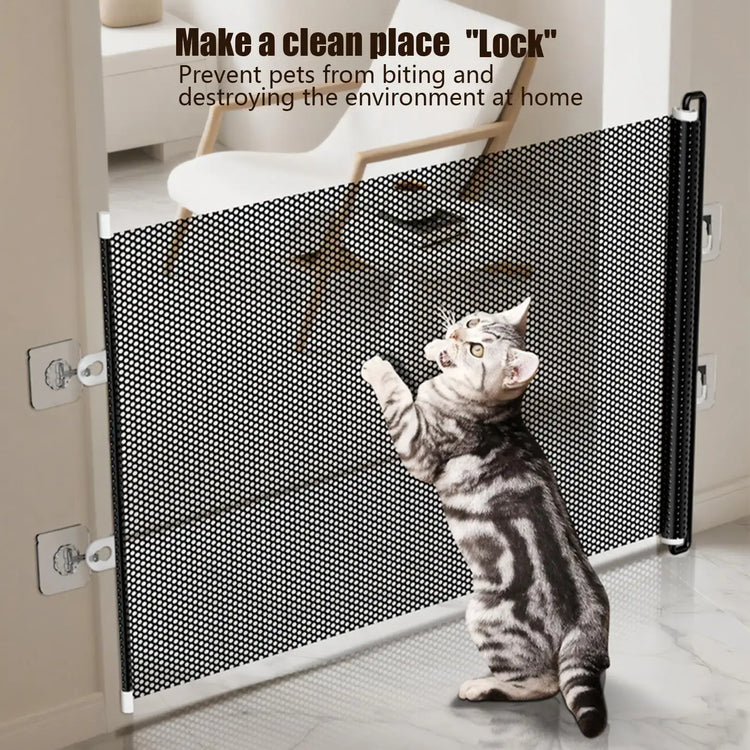 Pet Accessories Guard Retractable Pet Fence Safety Barrier Universal Pet Network Fence Folding Child Barrier Fences