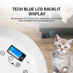 Pet adjustment Intelligent Led electric food dispenser Dog feeder 6 meals Cat automatic timing pet feeder - white