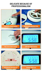 Pet adjustment Intelligent Led electric food dispenser Dog feeder 6 meals Cat automatic timing pet feeder - white