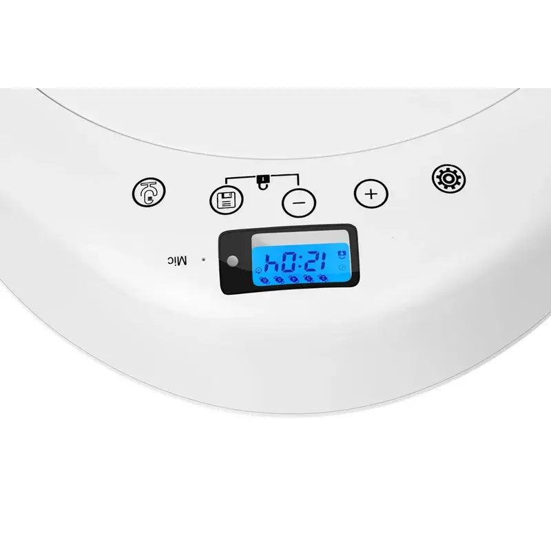 Pet adjustment Intelligent Led electric food dispenser Dog feeder 6 meals Cat automatic timing pet feeder - white