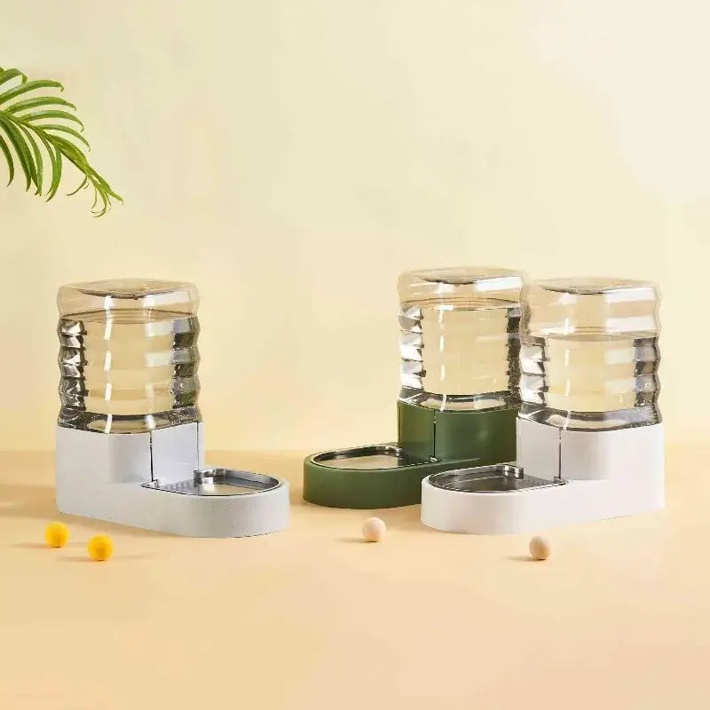 Pet Automatic Water Feeder New Water Dispenser Cat Dog Water Bowl Cat Food Dispenser Automatic Pet Feeder - green
