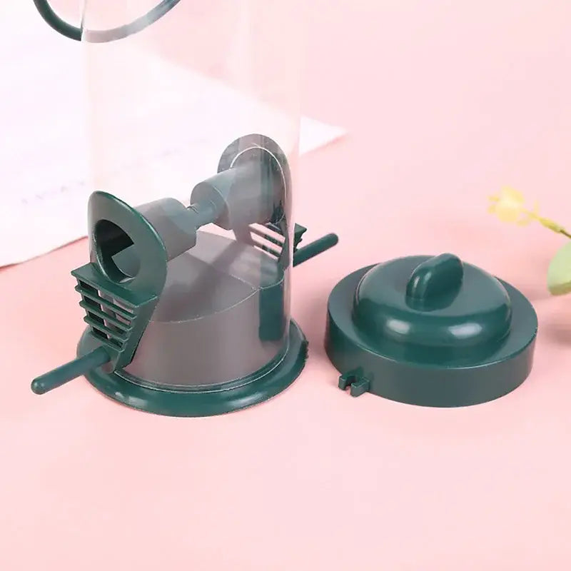 Pet Bird Feeder Food Dispenser Outdoor Hanging Multiple Holes Bird Feeder Small Bird Automatic Foot Feeding Tool Bird
