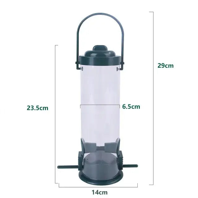 Pet Bird Feeder Food Dispenser Outdoor Hanging Multiple Holes Bird Feeder Small Bird Automatic Foot Feeding Tool Bird