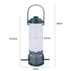 Pet Bird Feeder Food Dispenser Outdoor Hanging Multiple Holes Bird Feeder Small Bird Automatic Foot Feeding Tool Bird