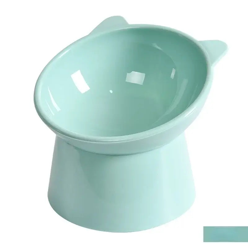 Pet Bowl Large Capacity Cats Bowls Oblique Mouth Cute Cartoon Cat Shape Cat Dog Food Dispenser Pet Feeder Pets Supplies