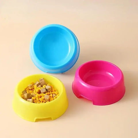 Pet Bowls Dog Cat Plastic Food Feeding Water Dish Bowl Feeder Pet Supplies товары для собак accesorios para perros