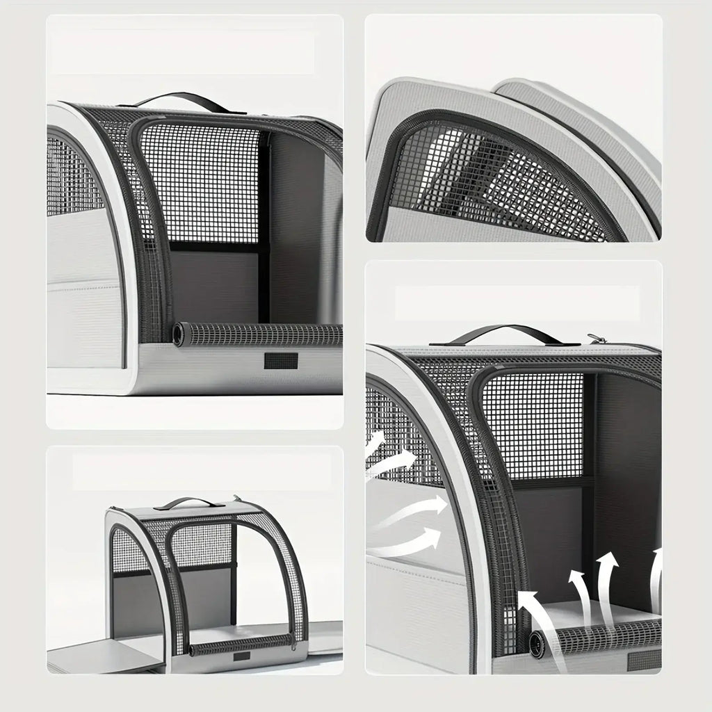 Pet Car Bed for Dogs Cats - Travel Vehicle Accessory Portable Pet Seat for Car Ride