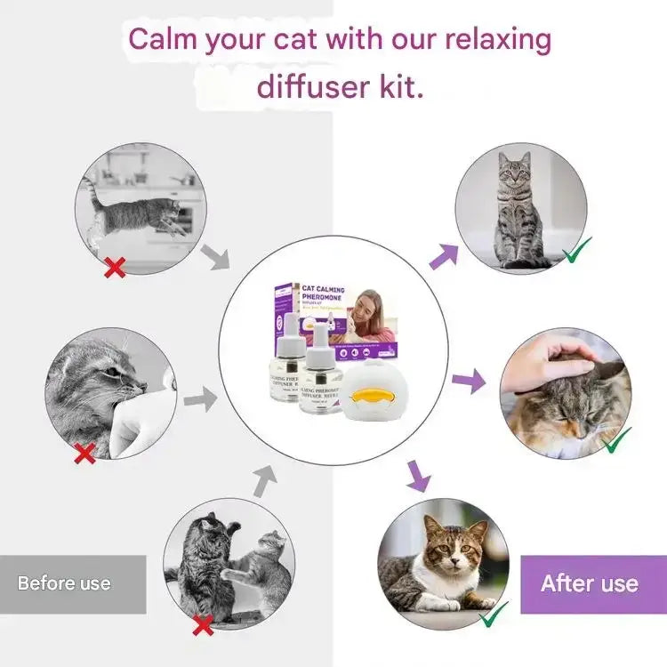 Pet cat anti stress electric heating liquid cat soothing and soothing pheromone electric heating liquid cat toilet
