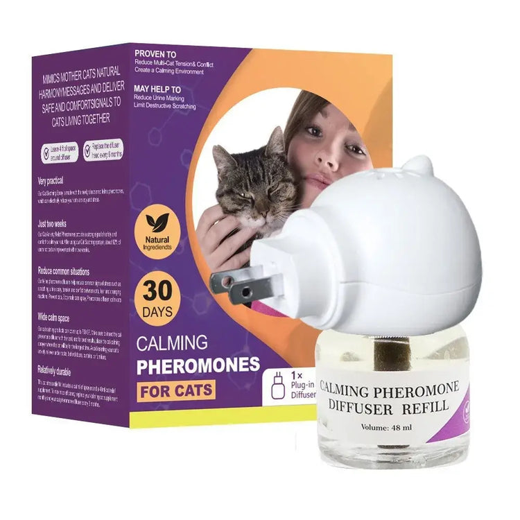 Pet cat anti stress electric heating liquid cat soothing and soothing pheromone electric heating liquid cat toilet