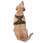 Pet Cat Dog Harness for Dogs Adjustable Pet Harness Reflective Leopard Skin Service Training Easy Control - Without