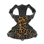 Pet Cat Dog Harness for Dogs Adjustable Pet Harness Reflective Leopard Skin Service Training Easy Control