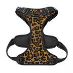 Pet Cat Dog Harness for Dogs Adjustable Pet Harness Reflective Leopard Skin Service Training Easy Control