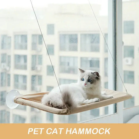Pet Cat Hammock Aerial Hanging Cat Bed Cats Bed House Kitten Climbing Frame Sunny Window Seat Nest Bearing 20kg Pet