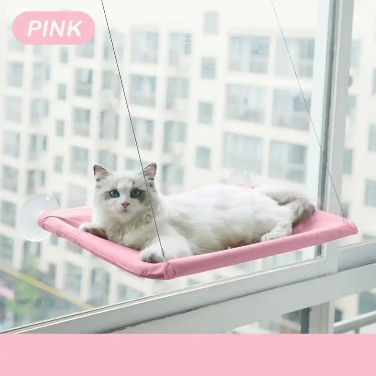 Pet Cat Hammock Aerial Hanging Cat Bed Cats Bed House Kitten Climbing Frame Sunny Window Seat Nest Bearing 20kg Pet