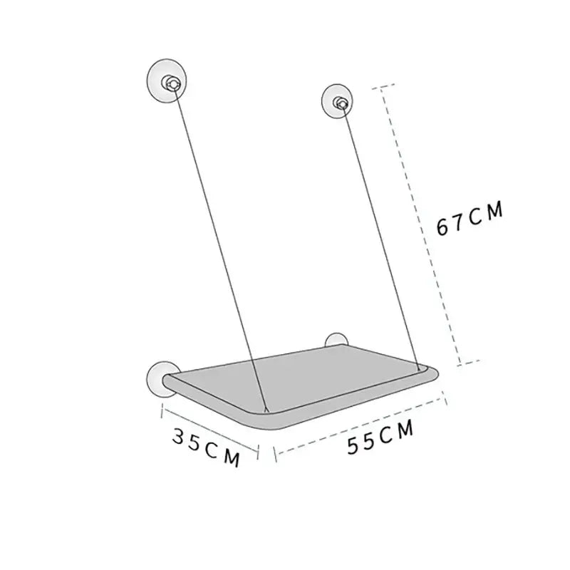 Pet Cat Hammock Aerial Hanging Cat Bed Cats Bed House Kitten Climbing Frame Sunny Window Seat Nest Bearing 20kg Pet