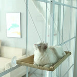 Pet Cat Hammock Aerial Hanging Cat Bed Cats Bed House Kitten Climbing Frame Sunny Window Seat Nest Bearing 20kg Pet