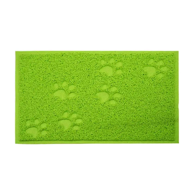 Pet Cat Litter Mat Portable Soft Paws Printed Pad Waterproof Non Slip Pad for House Floor Car Cleaning Supplies PVC