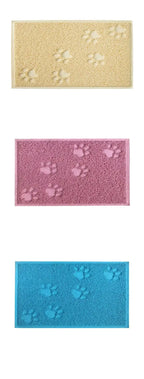 Pet Cat Litter Mat Portable Soft Paws Printed Pad Waterproof Non Slip Pad for House Floor Car Cleaning Supplies PVC
