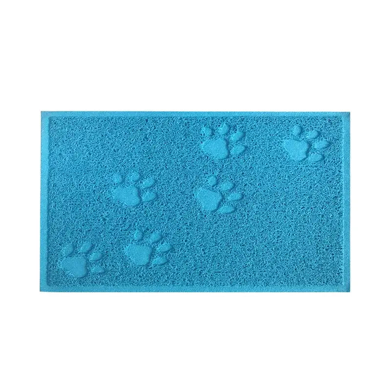 Pet Cat Litter Mat Portable Soft Paws Printed Pad Waterproof Non Slip Pad for House Floor Car Cleaning Supplies PVC