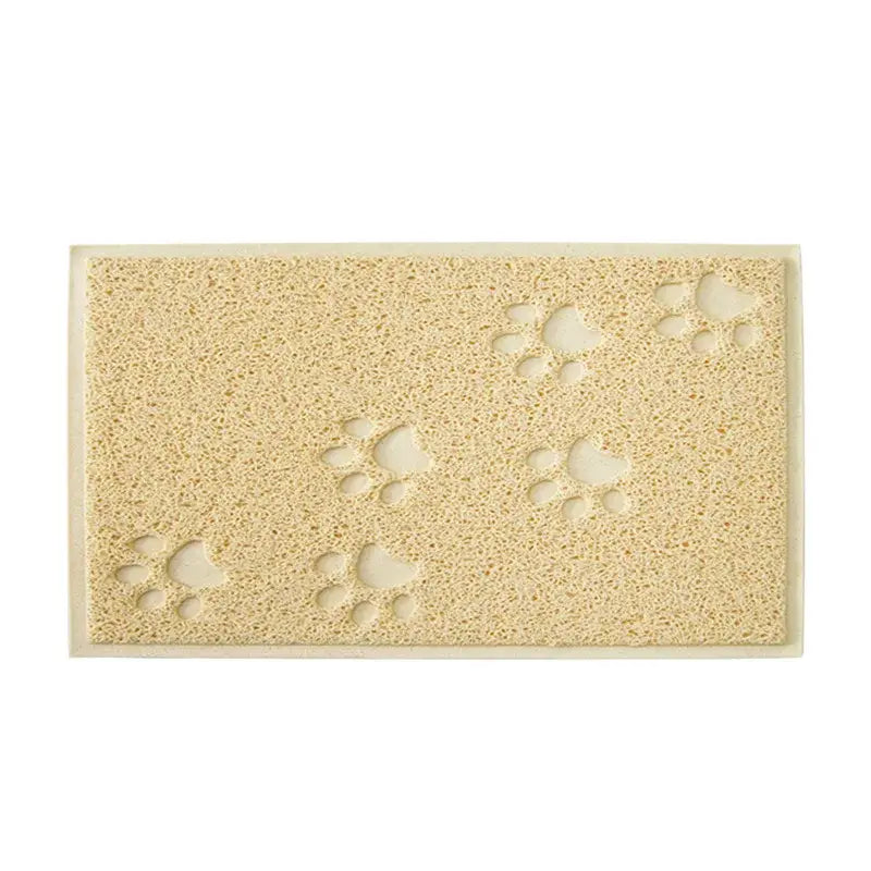 Pet Cat Litter Mat Portable Soft Paws Printed Pad Waterproof Non Slip Pad for House Floor Car Cleaning Supplies PVC