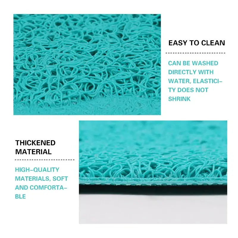 Pet Cat Litter Mat Portable Soft Paws Printed Pad Waterproof Non Slip Pad for House Floor Car Cleaning Supplies PVC