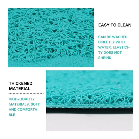 Pet Cat Litter Mat Portable Soft Paws Printed Pad Waterproof Non Slip Pad for House Floor Car Cleaning Supplies PVC