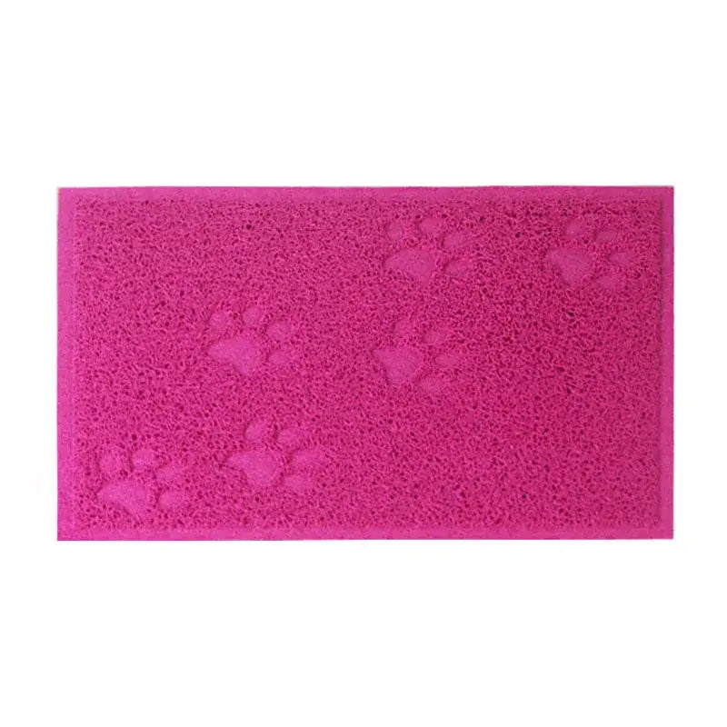 Pet Cat Litter Mat Portable Soft Paws Printed Pad Waterproof Non Slip Pad for House Floor Car Cleaning Supplies PVC
