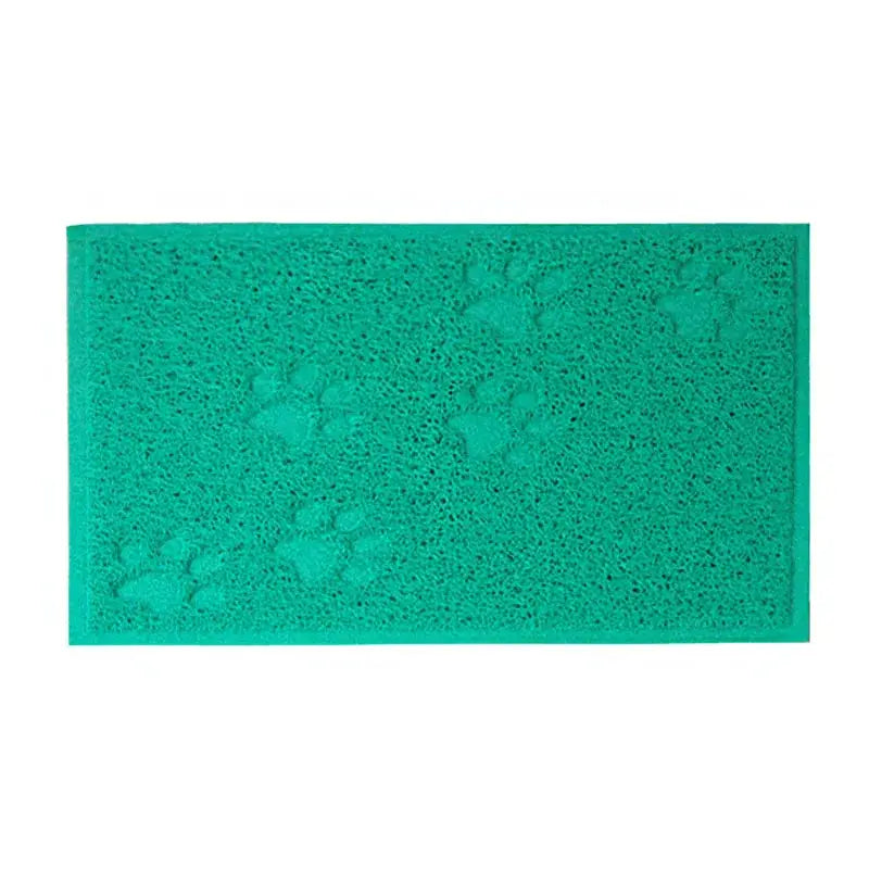 Pet Cat Litter Mat Portable Soft Paws Printed Pad Waterproof Non Slip Pad for House Floor Car Cleaning Supplies PVC