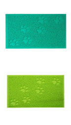 Pet Cat Litter Mat Portable Soft Paws Printed Pad Waterproof Non Slip Pad for House Floor Car Cleaning Supplies PVC