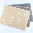 Pet Cat Litter Mat Portable Soft Paws Printed Pad Waterproof Non Slip Pad for House Floor Car Cleaning Supplies PVC