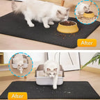 Pet Cat Litter Mat Waterproof Double Layer Cat Litter Trapping Pet Litter Box Mat Clean Pad Products For Cats