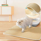 Pet Cat Litter Mat Waterproof Double Layer Cat Litter Trapping Pet Litter Box Mat Clean Pad Products For Cats