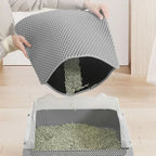 Pet Cat Litter Mat Waterproof Double Layer Cat Litter Trapping Pet Litter Box Mat Clean Pad Products For Cats