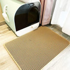 Pet Cat Litter Mat Waterproof Double Layer Cat Litter Trapping Pet Litter Box Mat Clean Pad Products For Cats