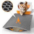 Pet Cat Litter Mat Waterproof Double Layer Cat Litter Trapping Pet Litter Box Mat Clean Pad Products For Cats