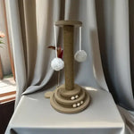 Pet Cat Toy Cat Turntable Funny Cat Stick Balls Durable Sisal Scratching Board Cat Supplies Cat Grab Column Pet Product