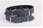 Pet Collar for Medium and Large Dogs Adjustable Metal Accessories Snow Leather Dog Collar Dog Accessories Dog Walking