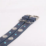 Pet Collar for Medium and Large Dogs Adjustable Metal Accessories Snow Leather Dog Collar Dog Accessories Dog Walking