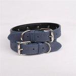 Pet Collar for Medium and Large Dogs Adjustable Metal Accessories Snow Leather Dog Collar Dog Accessories Dog Walking