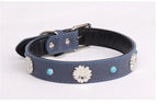 Pet Collar for Medium and Large Dogs Adjustable Metal Accessories Snow Leather Dog Collar Dog Accessories Dog Walking