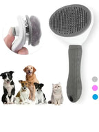 Pet Dog Brush Cat Comb Self Cleaning Pet Hair Remover Brush For Dogs Cats Grooming Tools Pets Dematting Comb Dogs